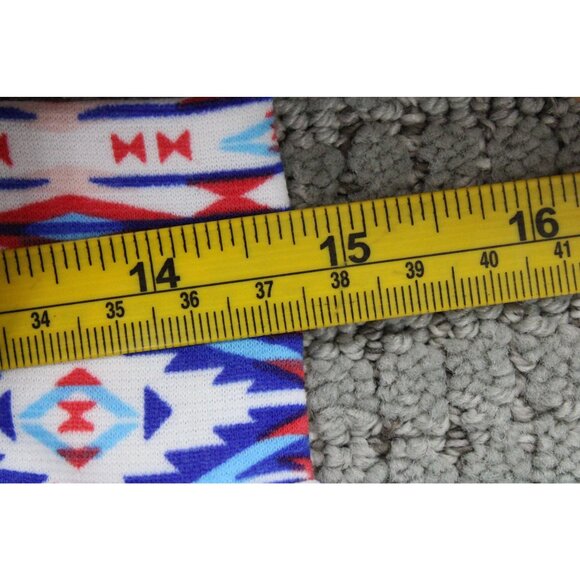 Renee C Pencil Skirt Womens Petite Multicolor Aztec Pattern Stretchy Size MP - Picture 7 of 8